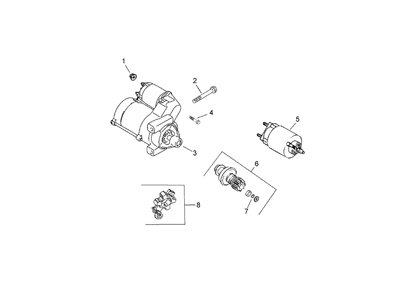 Starting System Assembly Kohler CH745 0007