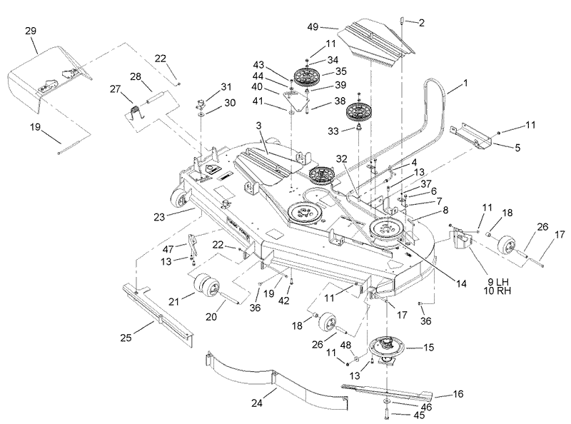 72 Inch Deck Assembly