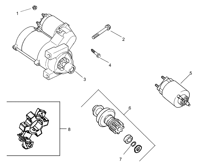 Starting System Assembly Kohler CH745 0003