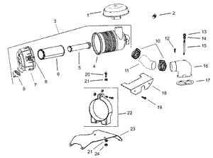 Air IntakeFiltration Assembly Kohler CH745-0003