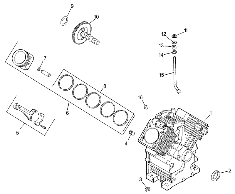 Crankcase Assembly Kohler CH745 0003