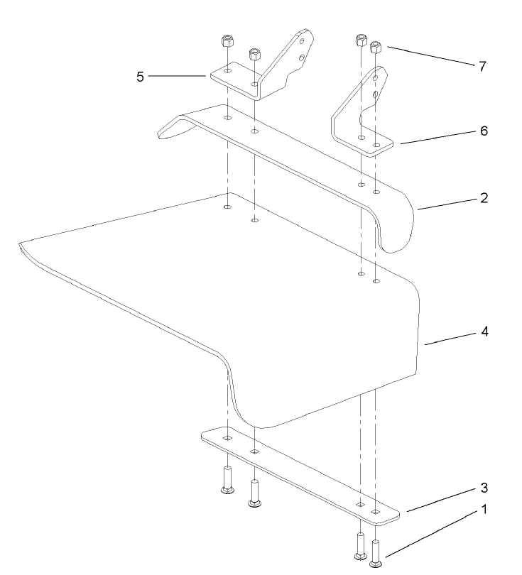 Rubber Deflector Assembly No 106 3249