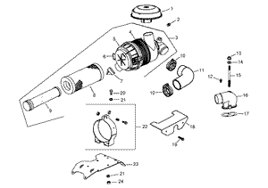 Air Intake and Filtration Assembly Kohler CH745-0012
