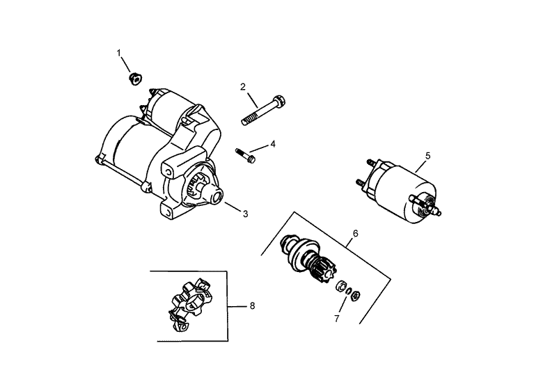 Starting System Assembly Kohler CH745 0012