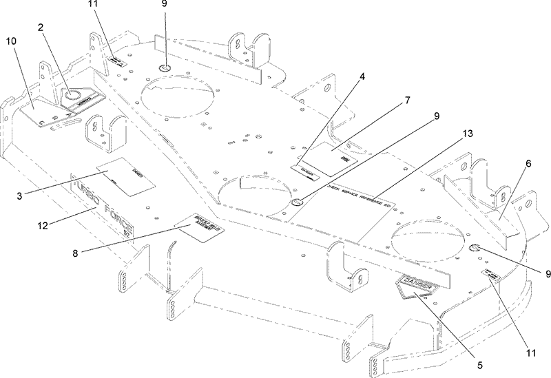 Deck Decal Assembly No 107 1623