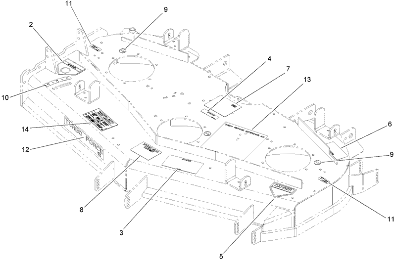 Deck Decal Assembly No 107 1623