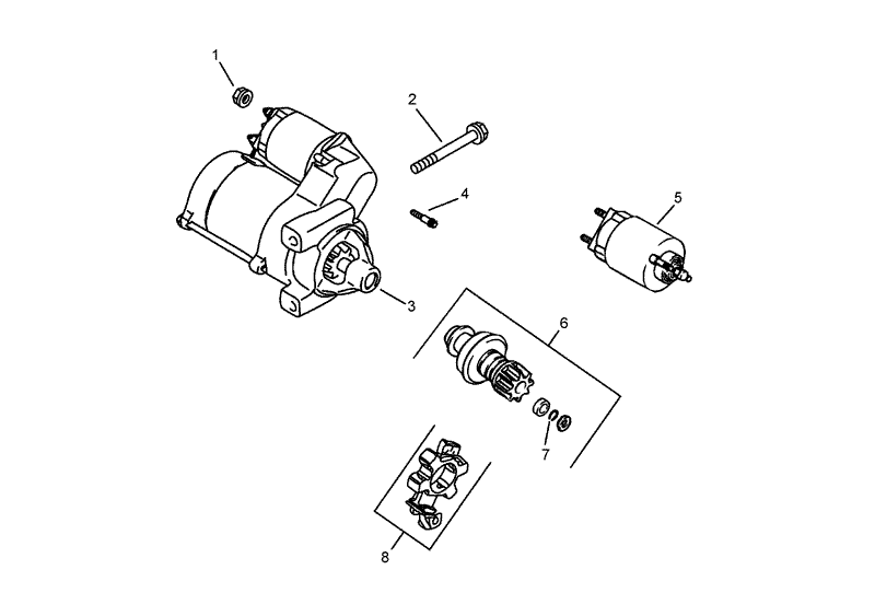 Starting System Assembly Kohler CH750 0010