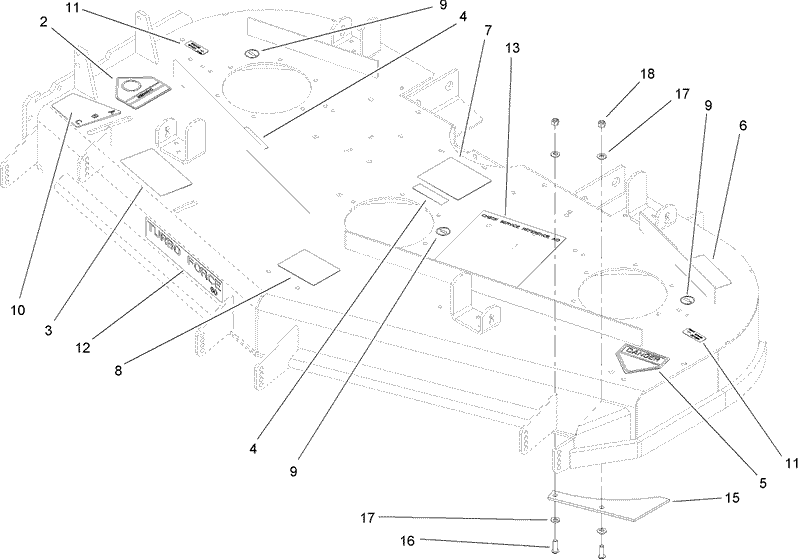 Deck Decal Assembly No 107 1624