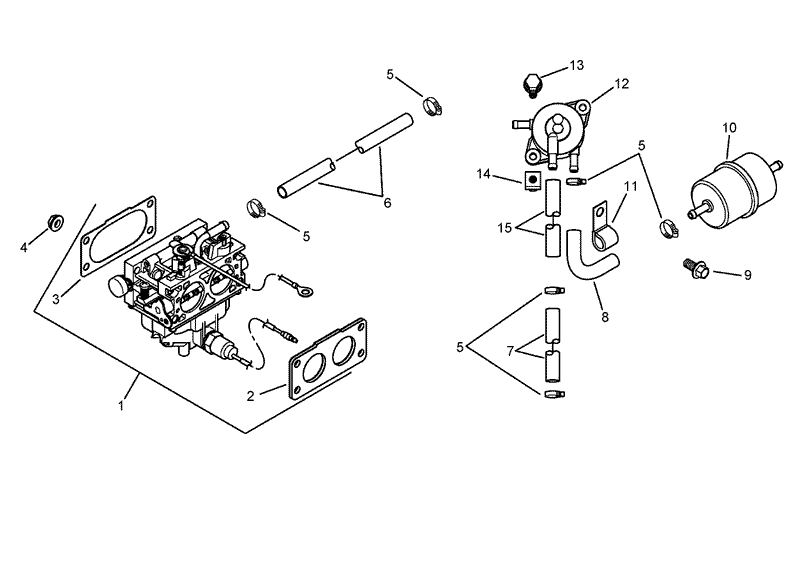 Fuel System Assembly Kohler CH750 0010
