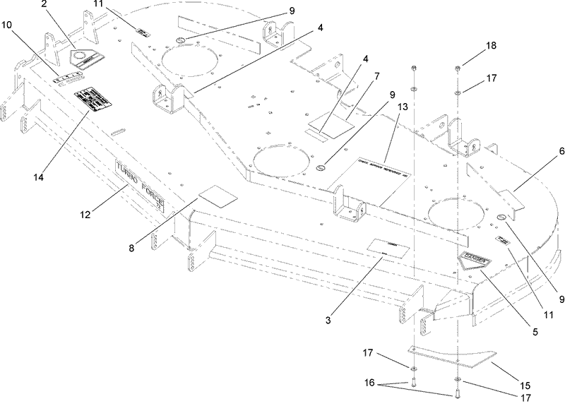 Deck Decal Assembly No 107 1625