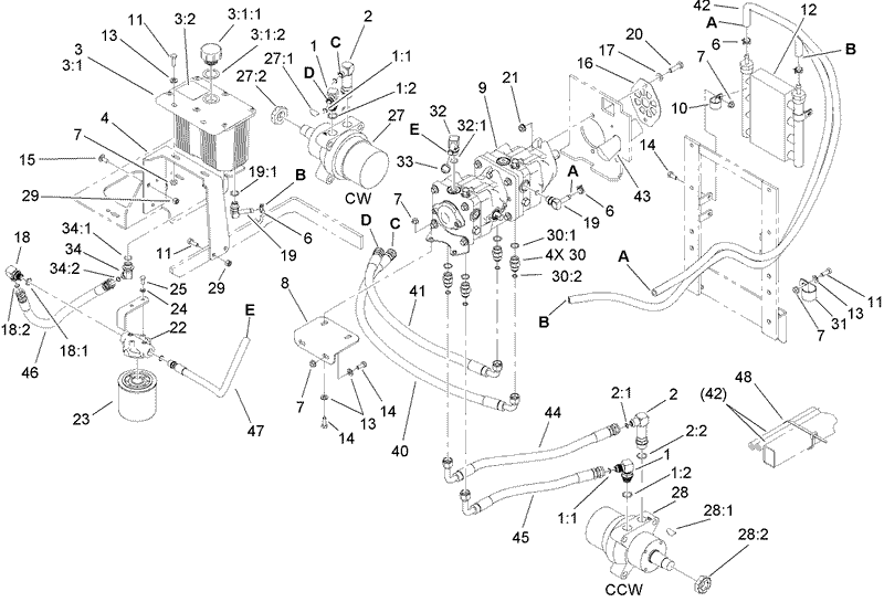 Hydraulic Tank Motor and Pump Assembly