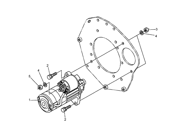 Starter Installation Assembly