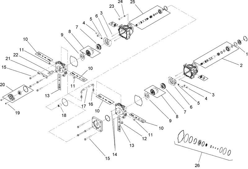Tandem Pump Assembly No 107 9885