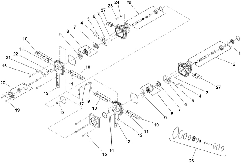 Tandem Pump Assembly No 107 9885