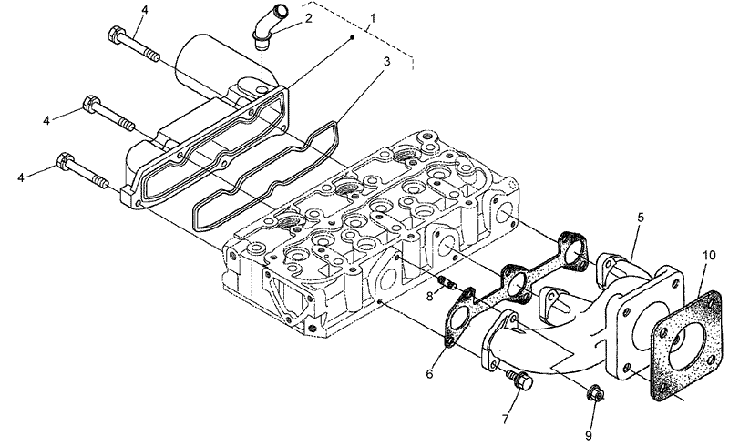 Inlet and Exhaust Manifold Assembly