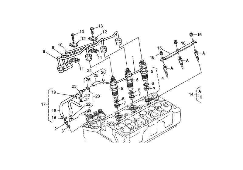 Nozzle Holder and Glow Plug Assembly
