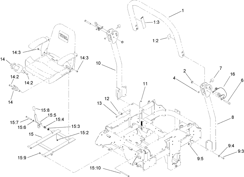 Roll Over Protection System Assembly No 110 0877