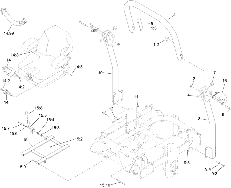 Roll Over Protection System Assembly No 110 0877