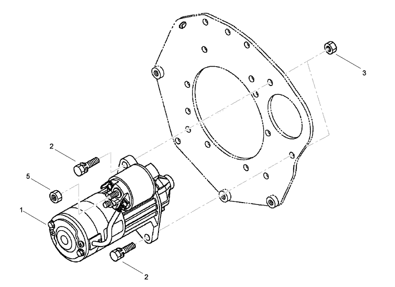 Starter Installation Assembly