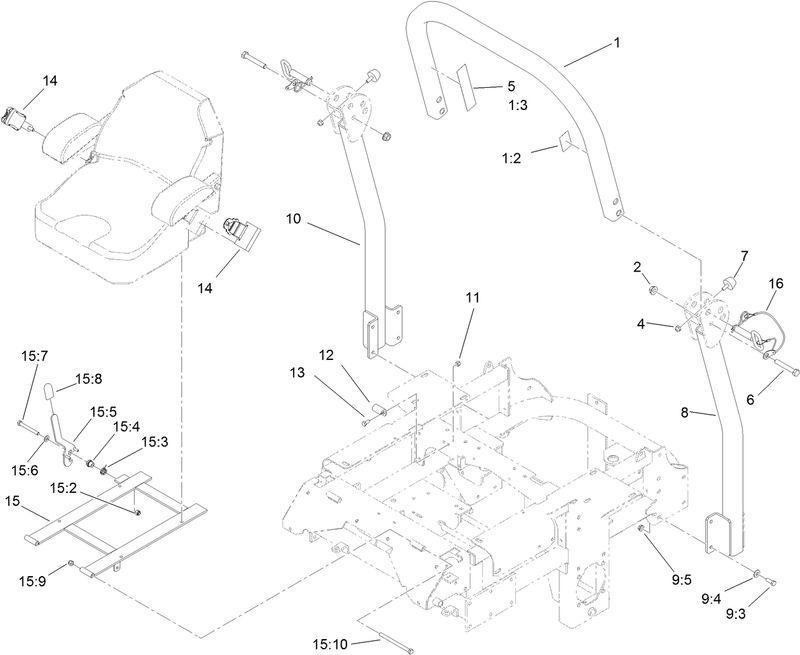 Roll Over Protection System Assembly No 117 3866