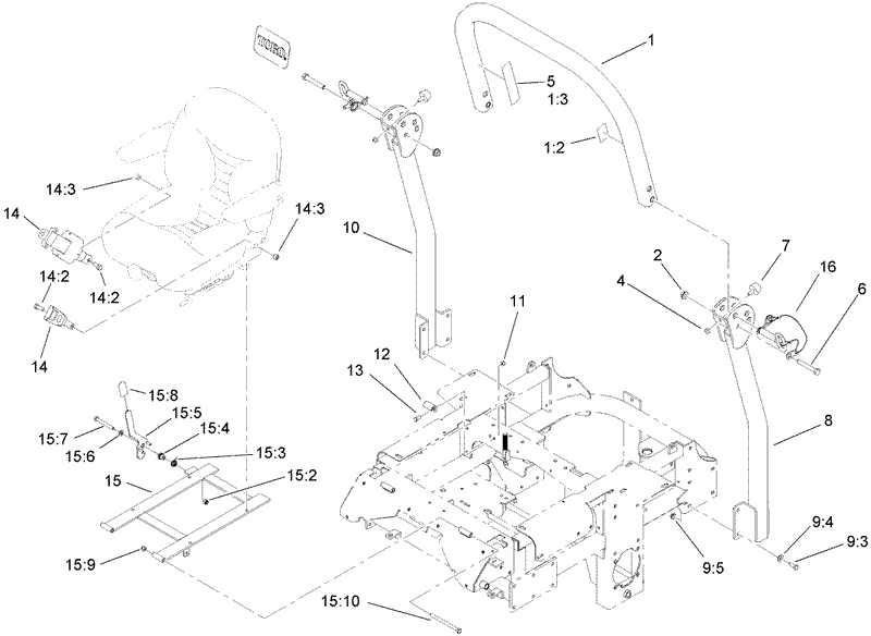 Roll Over Protection System Assembly No 110 0877