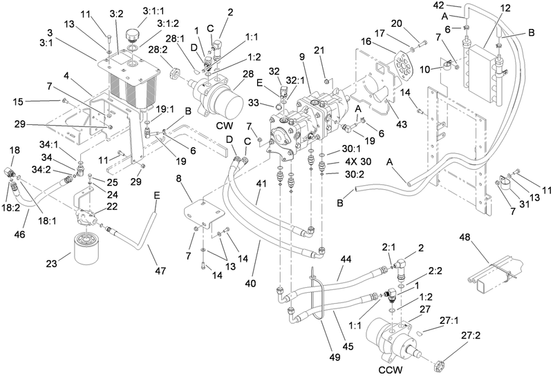 Hydraulic Tank Motor and Pump Assembly