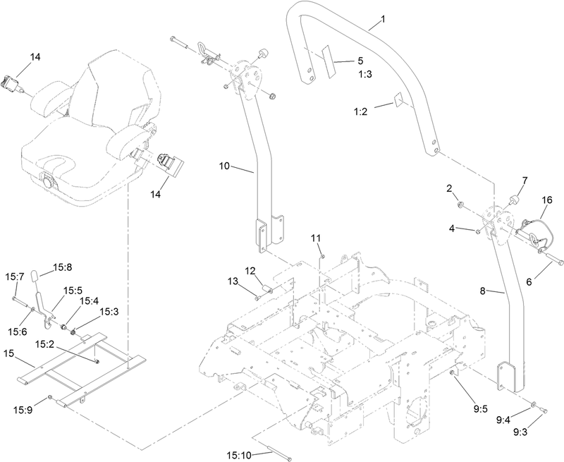 Roll Over Protection System Assembly No 117 3866