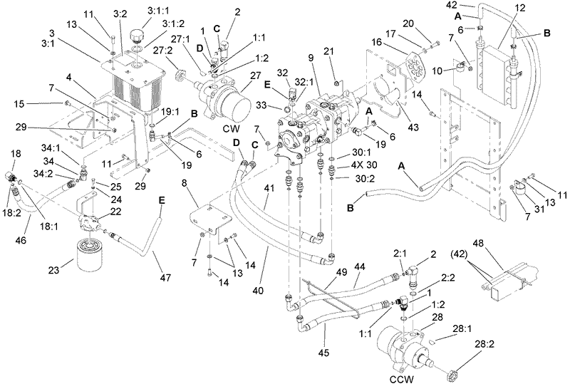 Hydraulic Tank Motor and Pump Assembly