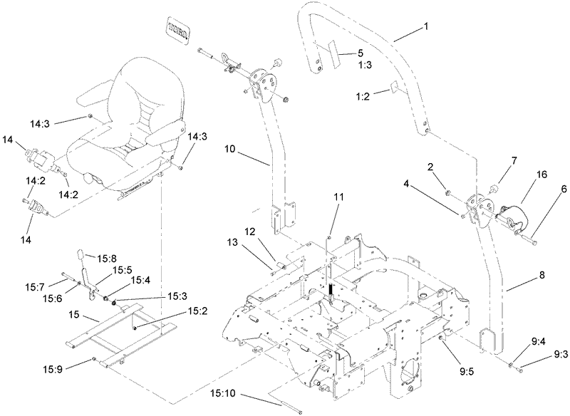 Roll Over Protection System Assembly No 110 0877