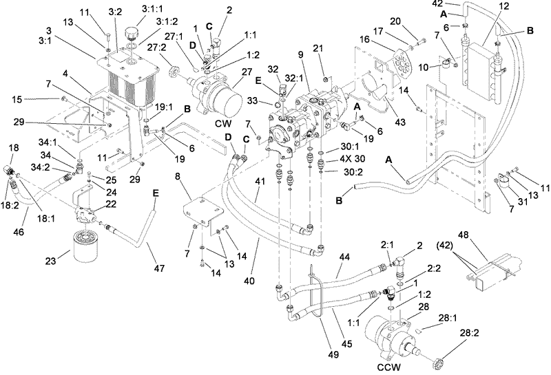 Hydraulic Tank Motor and Pump Assembly
