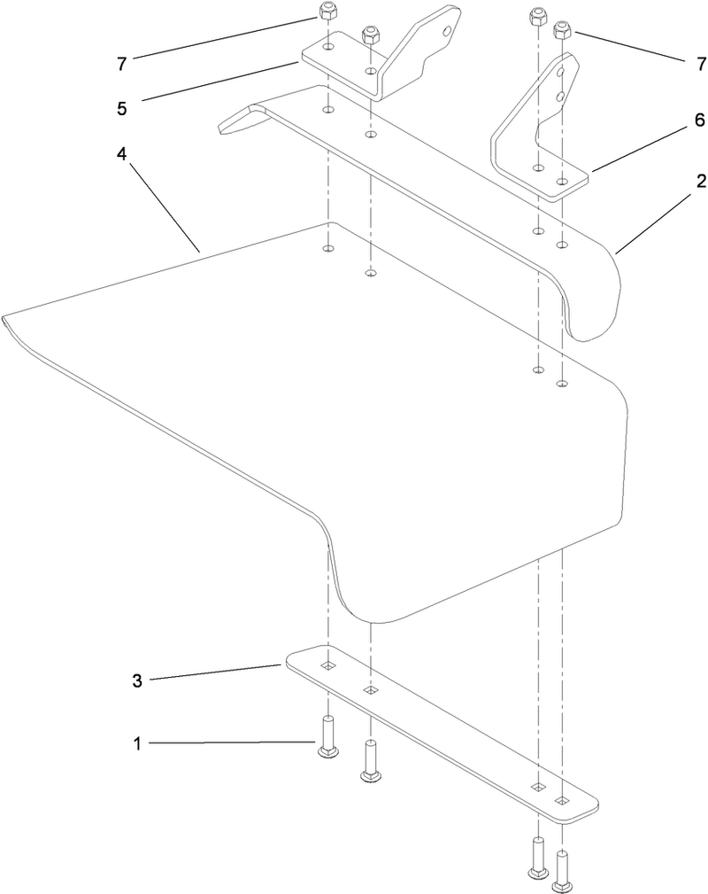 Rubber Deflector Assembly No 108 2792