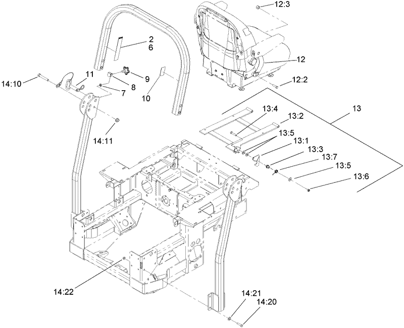 Roll Over Protection System Assembly No 106 7437