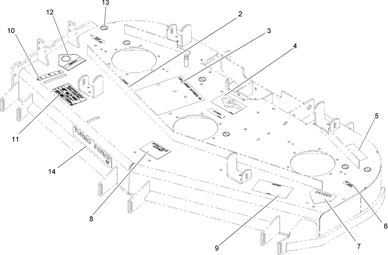 Deck Decal Assembly No 107 7675