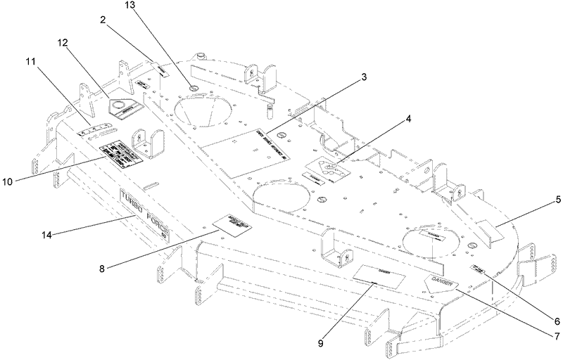 Deck Decal Assembly No 112 8060
