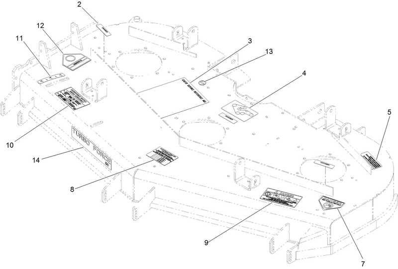 Deck Decal Assembly No 117 3857