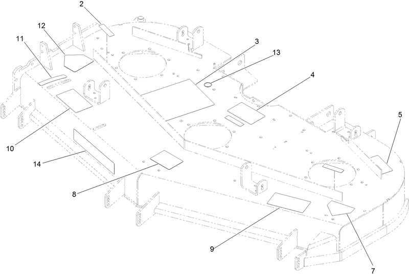 Deck Decal Assembly No 117 3857