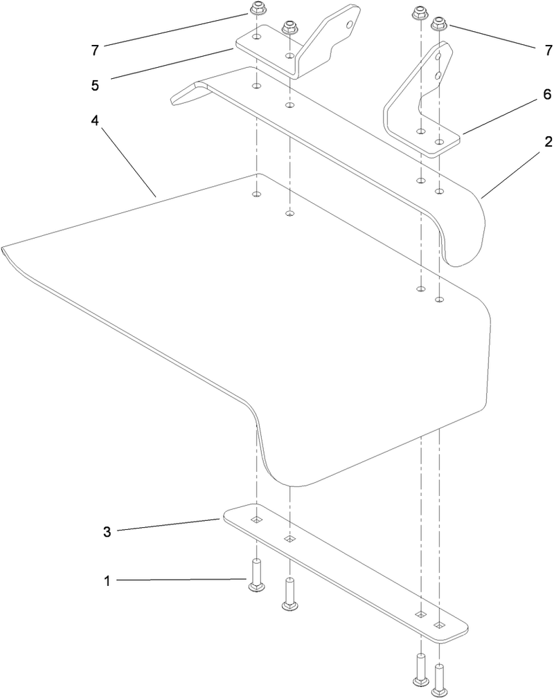 Rubber Deflector Assembly No 108 2792