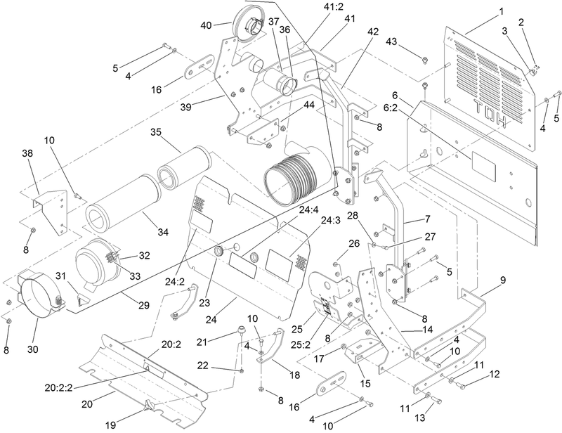 Front and Rear Engine Cover Assembly