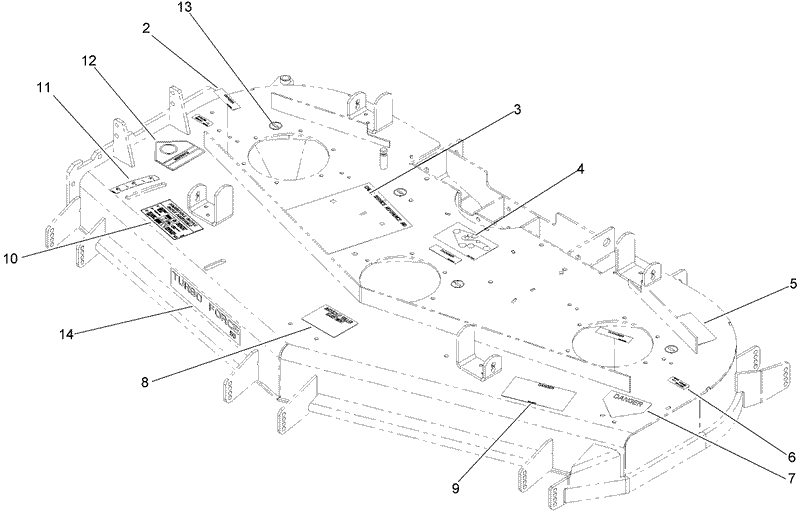 Deck Decal Assembly No 112 8060