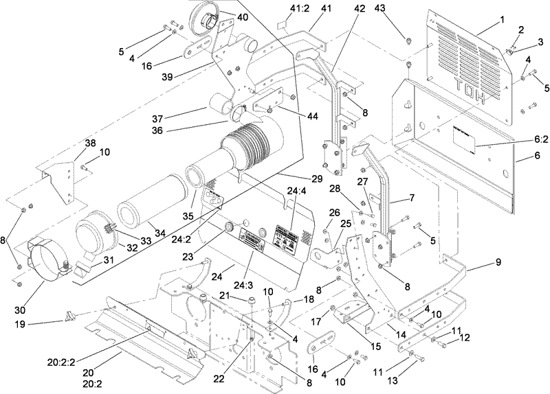 Front and Rear Engine Cover Assembly