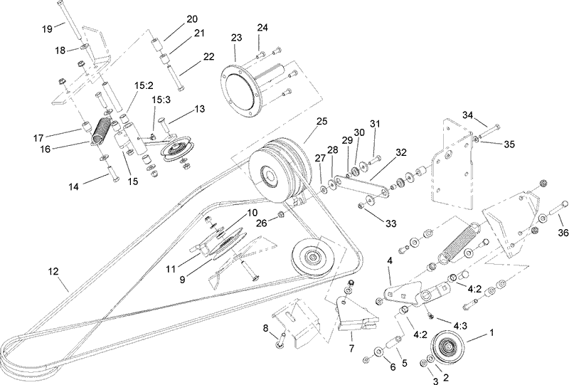 Deck Belt Drive Assembly