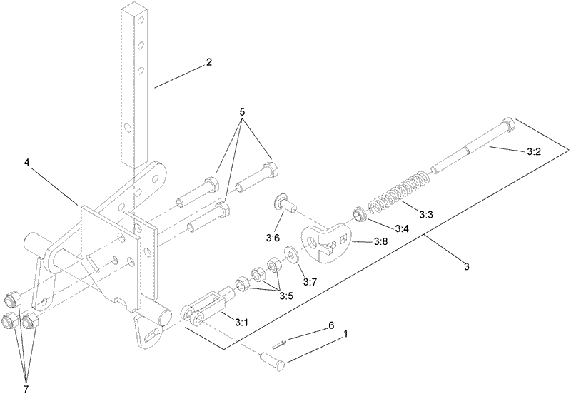 LH Motion Control Assembly No 109 3979