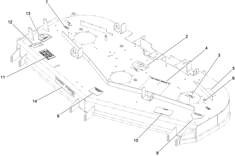 Deck Decal Assembly No 117 3859