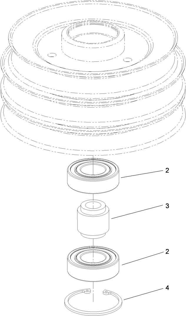 Pulley and Bearing Assembly No 114 0210