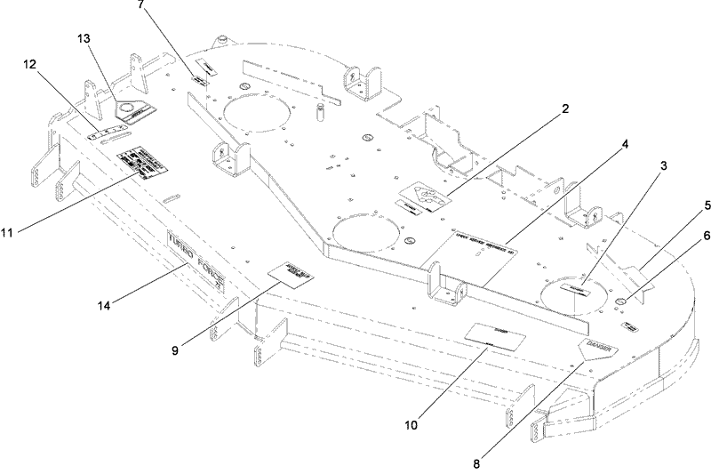 Deck Decal Assembly No 112 8070