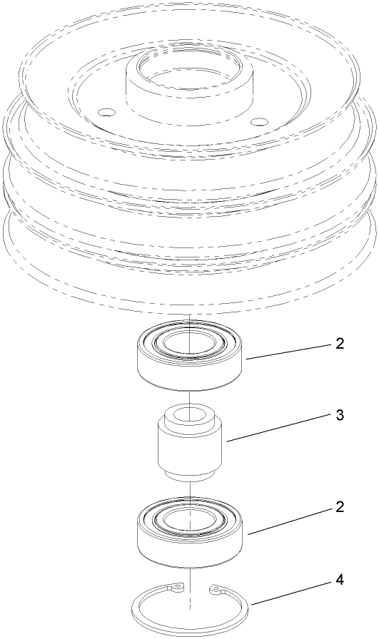 Pully and Bearing Assembly No 114 0210