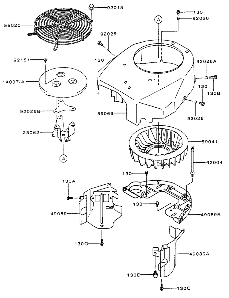 Cooling Equipment Assembly Kawasaki Fh500v As10