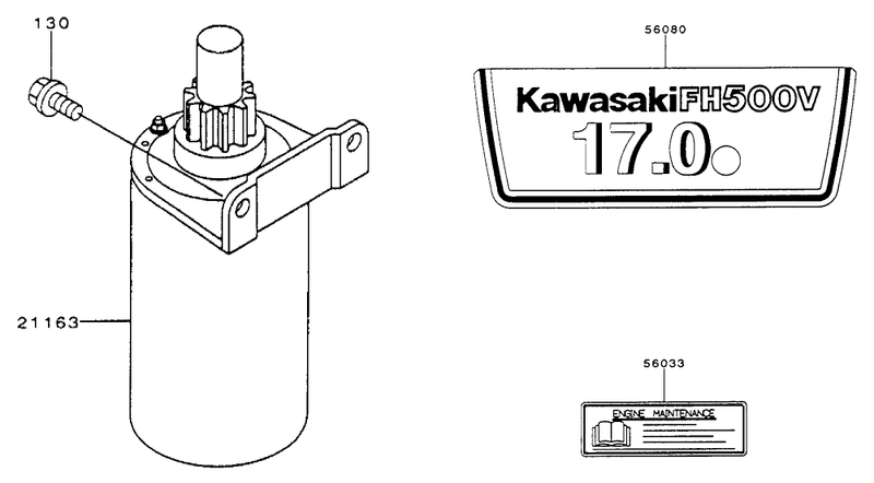 Starterdecals Kawasaki Fh500v As10