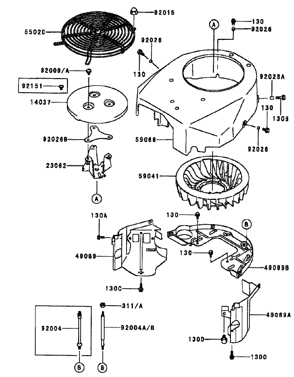 Cooling Equipment Assembly Kawasaki Fh500v Ds10