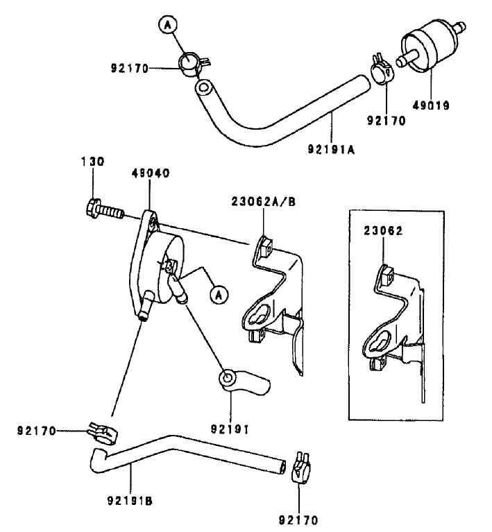 Fuel Tankfuel Valve Assembly Kawasaki Fh500v Ds10
